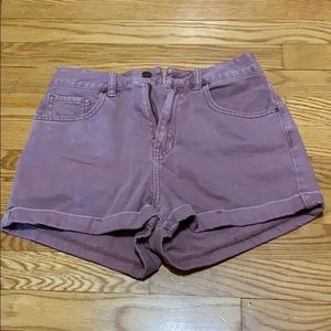 PacSun rose colored mom shorts
